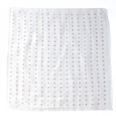 6times-layered large gauze Kitchen Clothes (Dots Beige)