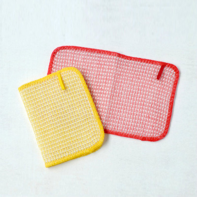 Bubble Dish clothes 2pieces (Yellow×Red)