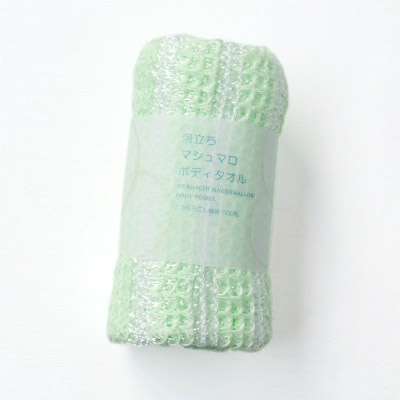Mashmallow-like-forming Body Towels (Green)