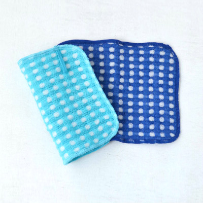 Fluffy wool-like Body Towels 2pieces (Saxe×Blue)