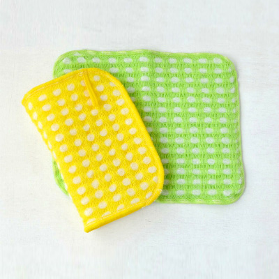 Fluffy wool-like Body Towels 2pieces (Yellow×Green)