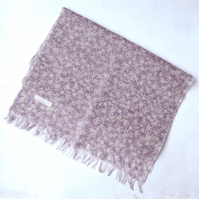 Linen cotton Shawls (Flower Purple)