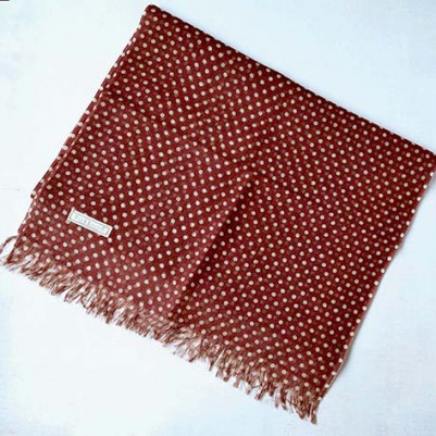Linen cotton Shawls (Dots Red) *colour base