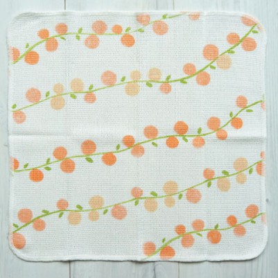 Knit Kitchen Cloth【イノダ織】（果実orange）